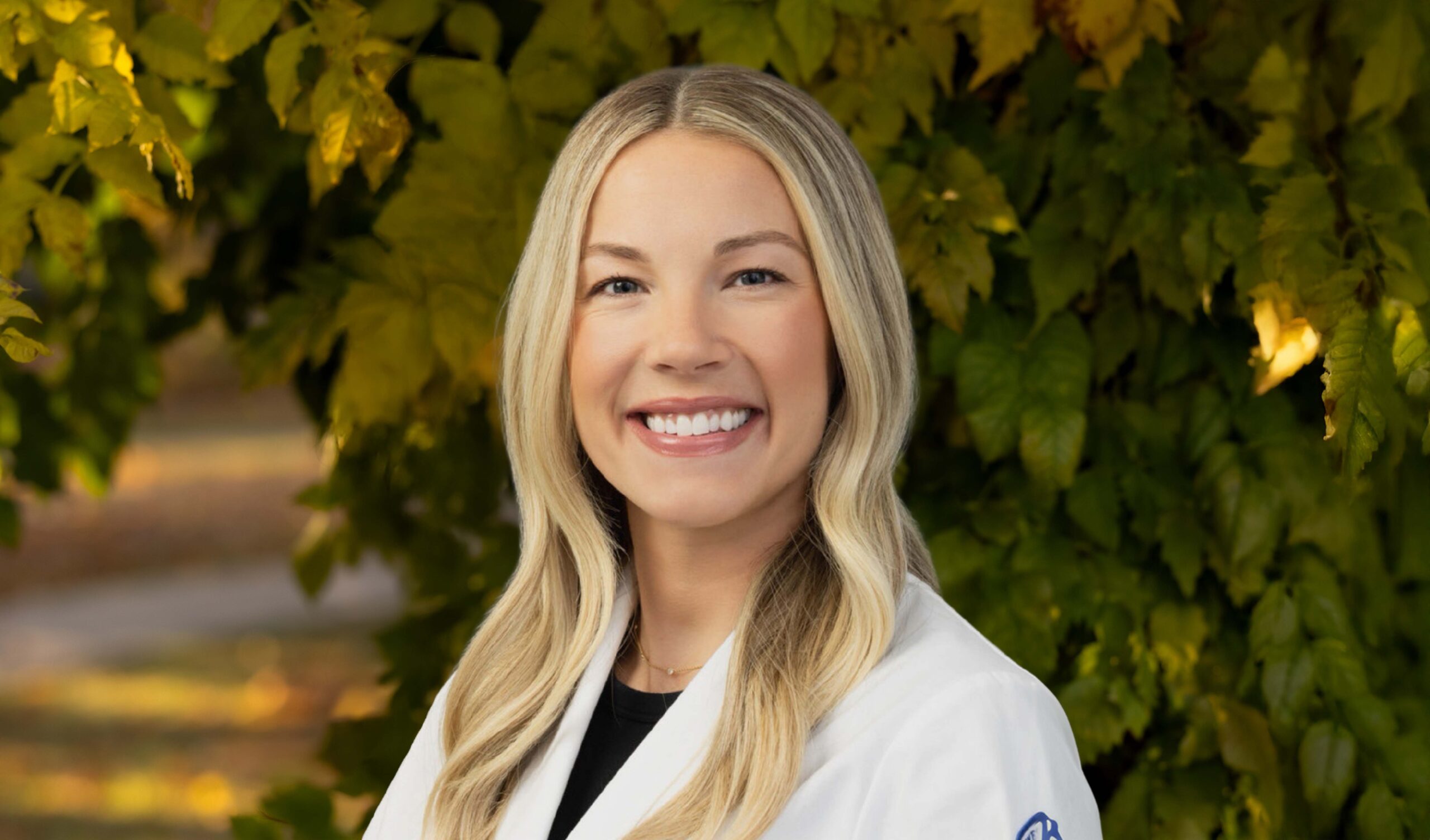 Dr. Autumn Peterson in a forrest